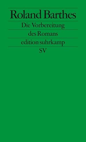 Image du vendeur pour Die Vorbereitung des Romans mis en vente par BuchWeltWeit Ludwig Meier e.K.