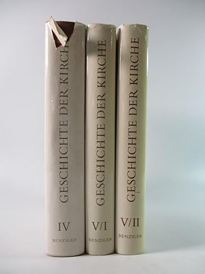 Imagen del vendedor de Geschichte der Kirche, Band IV, V/1 u. V/2. Drei Bnde im Konvolut. a la venta por Antiquariat Bookfarm