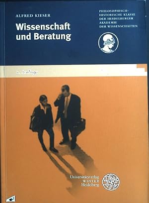 Imagen del vendedor de Wissenschaft und Beratung. Philosophisch-historischen Klasse der Heidelberger Akademie der Wissenschaften; 27 a la venta por books4less (Versandantiquariat Petra Gros GmbH & Co. KG)