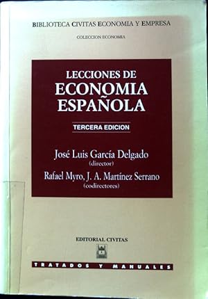 Seller image for Lecciones de Economia Espanola; Bibliotea Civitas Economia y Empressa; Coleccion Economia; for sale by books4less (Versandantiquariat Petra Gros GmbH & Co. KG)