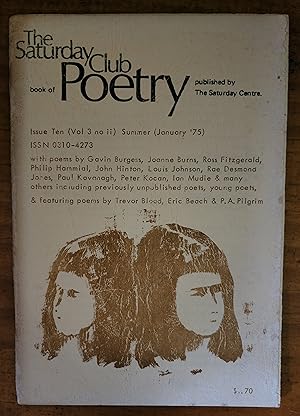 Seller image for THE SATURDAY CLUB BOOK OF POETRY: Issue 10: Volume Three: Number Two for sale by Uncle Peter's Books