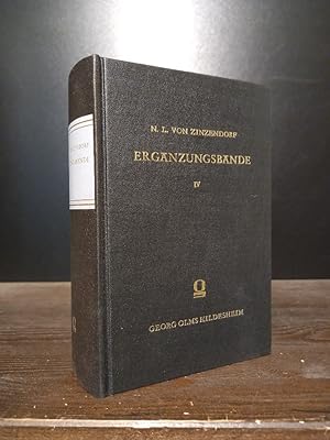 Bild des Verkufers fr Theologische und dahin einschlagende Bedenken. Naturelle Reflexionen ber allerhand Materien, nach der Art, wie er bei sich selbst zu denken gewohnt ist. [Von Nikolaus Ludwig von Zinzendorf]. (= Ergnzungsbnde zu den Hauptschriften, Ergnzungsband 4). zum Verkauf von Antiquariat Kretzer