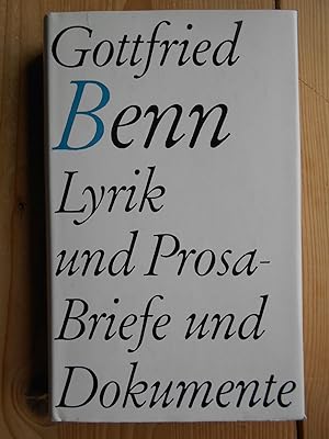 Imagen del vendedor de Lyrik und Prosa, Briefe und Dokumente : e. Ausw. a la venta por Antiquariat Rohde