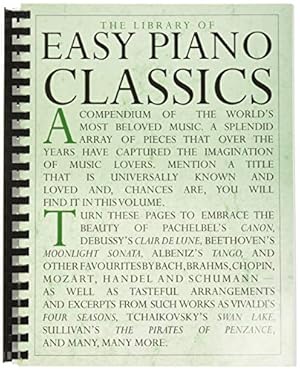 Bild des Verkufers fr The Library of Easy Piano Classics zum Verkauf von Pieuler Store