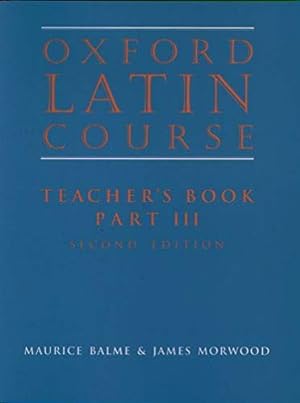 Seller image for Oxford Latin Course 3 Teacher Book for sale by Pieuler Store