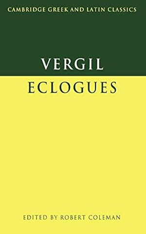 Immagine del venditore per Virgil: Eclogues (Cambridge Greek and Latin Classics) venduto da Pieuler Store