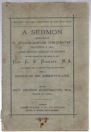 Imagen del vendedor de A Sermon Preached in S. Florence Church - 1877 a la venta por Michael Moons Bookshop, PBFA