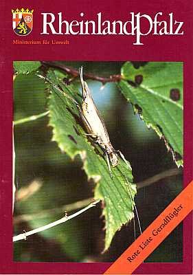 Bild des Verkufers fr Rote Liste der bestandsgefhrdeten Geradflgler (Orthoptera) in Rheinland-Pfalz (zweite, neu bearbeitete Fassung, Stand: April 1991) zum Verkauf von ConchBooks