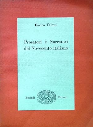 Bild des Verkufers fr Prosatori e Narratori del Novecento italiano zum Verkauf von Librodifaccia