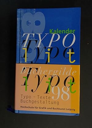 Image du vendeur pour Kalender Bchergilde Typo Texte Buchgestaltung mis en vente par Antiquariat Strter