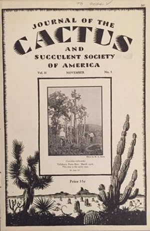 Cactus and succulent Journal. Vol. II NOVEMBER, No.51930 No. 6