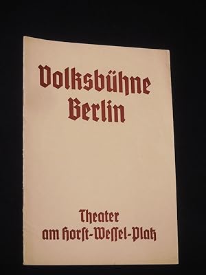 Imagen del vendedor de Programmheft Volksbhne Berlin Theater am Horst-Wessel-Platz 1936/ 37. GLAUBE UND HEIMAT von Schnherr. Spielleitung: Eugen Klpfer, techn. Einr.: Hans Sachs. Mit Fritz Kampers, Rene Deltgen, Ernst Sattler, Franziska Kinz, Egon Balogh, Christian Kayler, Friedrich Ulmer, Dorothea Wieck, Irmgard Hoffmann, Kurt Klopsch, Alfons Kiechle a la venta por Fast alles Theater! Antiquariat fr die darstellenden Knste