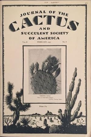Cactus & Succulent journal Volume II, February 1931, No.8.