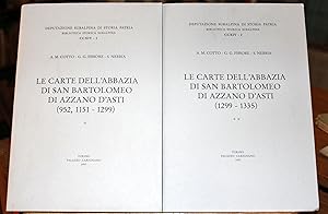 Immagine del venditore per Le carte dell'abbazia di san Bartolomeo di Azzano d'Asti (1299-1335). Due volumi venduto da Libreria antiquaria Atlantis (ALAI-ILAB)