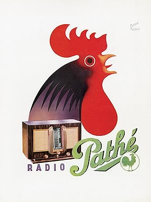 "RADIO PATHÉ" Annonce originale entoilée illustrée par René RAVO pour L'ILLUSTRATION (1938)