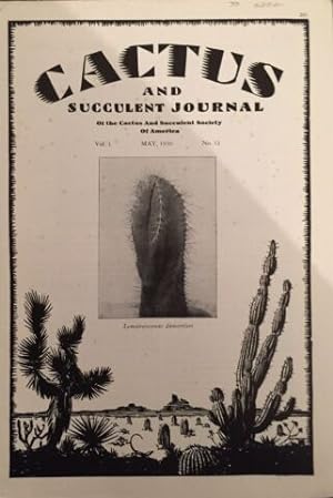 Cactus & Succulent journal Volume II, May 1930, number 11.