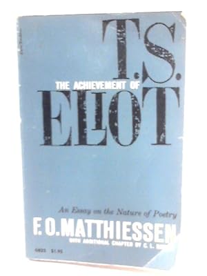 Achievement of T.S. Eliot