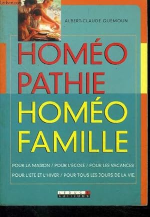 Image du vendeur pour Homopathie, homofamille mis en vente par Le-Livre