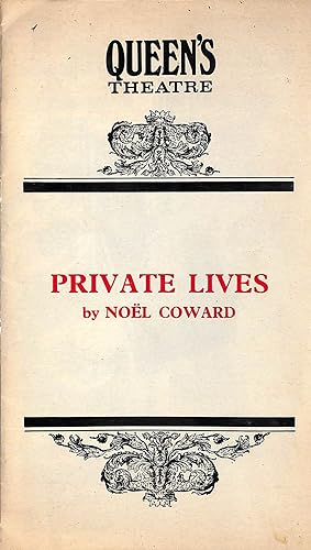 Private Lives The Queen's Theatre Programme