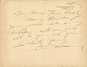1931 American Illustrator Charles Dana Gibson Autograph Letter Signed
