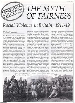 Immagine del venditore per The Myth of Fairness: Racial Violence in Britain, 1911-19. An original article from History Today, 1985. venduto da Cosmo Books