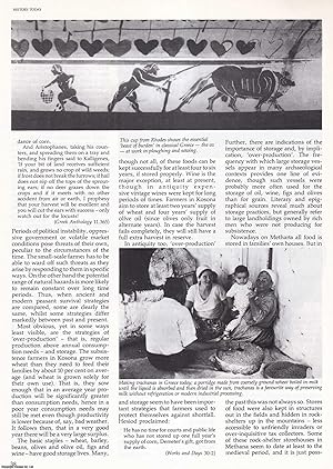 Seller image for Greece, Ancient and Modern - Subsistence and Survival. An original article from History Today, 1986. for sale by Cosmo Books