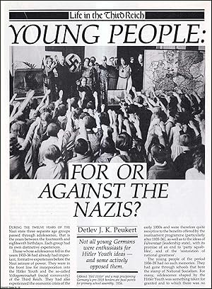 Imagen del vendedor de Young People: For or Against the Nazis? An original article from History Today, 1985. a la venta por Cosmo Books