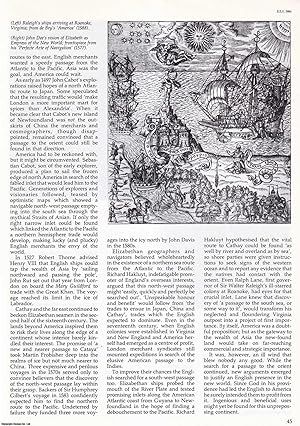 Imagen del vendedor de Elizabethan America: 'God's Own Latitude?' An original article from History Today, 1986. a la venta por Cosmo Books
