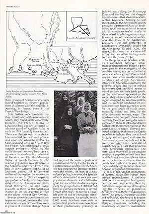 Seller image for Louisiana's 'Cajuns': French Acadians of The South. An original article from History Today, 1984. for sale by Cosmo Books