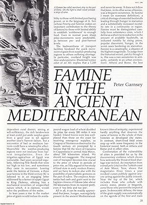 Imagen del vendedor de Famine in the Ancient Mediterranean. An original article from History Today, 1986. a la venta por Cosmo Books