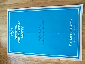 Immagine del venditore per Brighton Philharmonic Society, 44th Season - Programme - The Dome, Brighton, Sunday February 16th 1969 - London Symphony Orchestra, Andre Previn (conductor) venduto da El Pinarillo Books