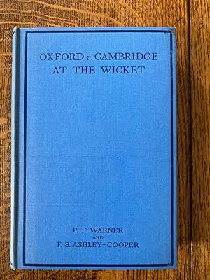 Imagen del vendedor de Oxford v Cambridge at the Wicket a la venta por Carvid Books