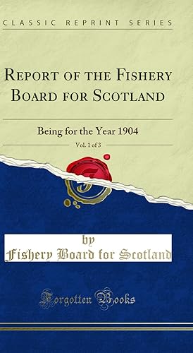 Seller image for Twenty-Third Annual Report of the Fishery Board for Scotland, Vol. 1 of 3 for sale by Forgotten Books