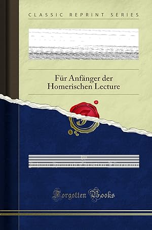 Seller image for Dr. J. H. Chr. Lünemann's W rterbuch zu Homer's Odyssee (Classic Reprint) for sale by Forgotten Books