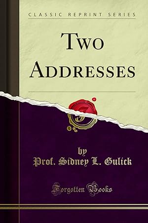 Seller image for Two Addresses (Classic Reprint) for sale by Forgotten Books