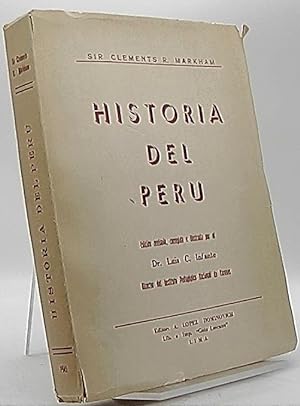 Seller image for Historia del Peru. Version Castellana de Juan de D. Benites. Preambulo del Dr. Manuel Beltroy. Edicion revisada, corregida e ilustrada pppor el Dr. Luis C. Infante. for sale by Antiquariat Unterberger