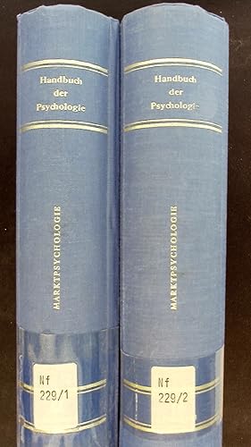 Bild des Verkufers fr Marktpsychologie. Bd. 12, 1. u. 2. Halbband. (= Handbuch der Psychologie in 12 Bnden). zum Verkauf von Antiquariat Bookfarm