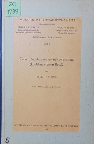 Seller image for Zuckerrohranbau am unteren Mississippi. Mit 3 Tabellen. for sale by Antiquariat Bookfarm