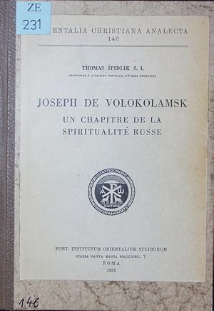 Bild des Verkufers fr Joseph de Volokolamsk. Un chapitre de la spiritualit russe. zum Verkauf von Antiquariat Bookfarm