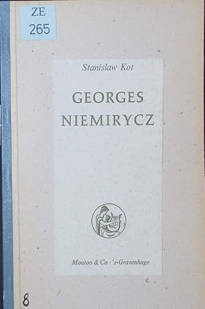 Bild des Verkufers fr Georges Niemirycz et la lutte contre l'intolrance au 17e sicle. zum Verkauf von Antiquariat Bookfarm