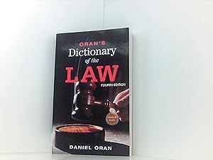 Bild des Verkufers fr Oran's Dictionary of the Law (West Legal Studies) zum Verkauf von Book Broker