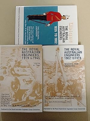 Bild des Verkufers fr The Royal Australian Engineers - Ubique -3 Volumes zum Verkauf von Rons Bookshop (Canberra, Australia)