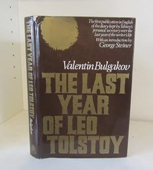 Seller image for The Last Year of Leo Tolstoy for sale by BRIMSTONES