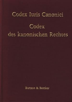 Bild des Verkufers fr Codex des kanonischen Rechtes : mit Sachverzeichnis. [auctoritate Ioannis Pauli PP. II. promulgatus]. Hrsg. im Auftr. d. Dt. u.d. Berliner Bischofskonferenz . Die dt. bers. u.d. Erarbeitung d. Sachverz. besorgte im Auftrag d. Dt. Bischofskonferenz d. folgende von ihr berufene bers.-Gruppe: Winfried Aymans . zum Verkauf von Antiquariat Johannes Hauschild