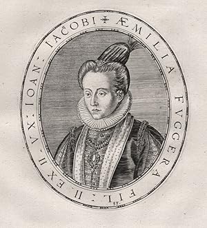 Bild des Verkufers fr Aemilia Fuggera" - Aemilia Fugger (1564-1611) Sprinzenstein Portrait zum Verkauf von Antiquariat Steffen Vlkel GmbH