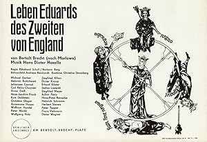 Leben Eduards des zweiten von England von Bertolt Brecht (nach Marlowe). Musik: Hans Dieter Hosalla.