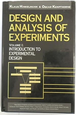 Seller image for Design and Analysis of Experiments, Volume I: Introduction to Experimental Design for sale by PsychoBabel & Skoob Books