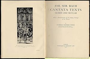 Bild des Verkufers fr Joh. Seb. Bach cantata texts. Sacred and secular. With a reconstruction of the Leipzig liturgy of his period. zum Verkauf von Rainer Kurz - Antiquariat in Oberaudorf