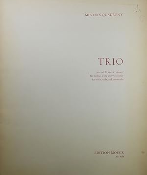 Trio, für Voline, Viola und Violoncell (String Trio), 3 Playing Scores