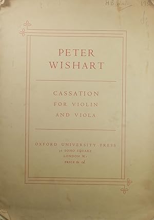 Cassation for Violin and Viola, 1 copy of the Playing Score
